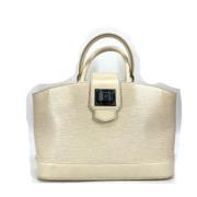 Pre-owned Leather louis-vuitton-bags Louis Vuitton Vintage , White , D...