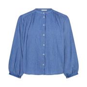 Athia Lange Mouw Blouse By-Bar , Blue , Dames