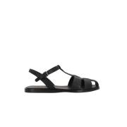 Zwarte Platte Sandalen Odyssey Nappa Church's , Black , Dames