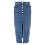 Stijlvolle Denim Rokken voor Vrouwen Kocca , Blue , Dames