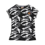 Zwarte Dames T-shirt Ellesse , Black , Dames