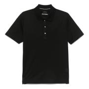 Klassieke katoenen poloshirt gemaakt in Italië Paul & Shark , Black , ...