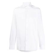 Katoenen overhemd Made in Italy Ermenegildo Zegna , White , Heren