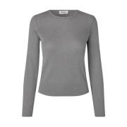 Lange Mouw Top O-Hals Modström , Gray , Dames