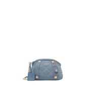 Blauwe Denim Schoudertas met Rits Liu Jo , Blue , Dames