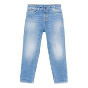 Blauwe Katoenen Koons Jeans Dondup , Blue , Dames