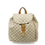 Pre-owned Canvas backpacks Louis Vuitton Vintage , White , Dames