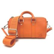 Pre-owned Leather louis-vuitton-bags Louis Vuitton Vintage , Orange , ...