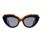 Cat-Eye zonnebril in zwart/bruin Andy Wolf , Black , Dames