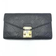 Pre-owned Leather wallets Louis Vuitton Vintage , Black , Dames