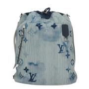 Pre-owned Canvas shoulder-bags Louis Vuitton Vintage , Blue , Dames