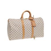 Pre-owned Canvas louis-vuitton-bags Louis Vuitton Vintage , Beige , Da...