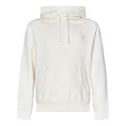 Witte Sweater met Capuchon en Groot Pony Borduursel Polo Ralph Lauren ...