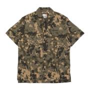 Camo Print Korte Mouw Shirt Timberland , Multicolor , Heren