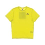 Zuur Gele Tee Heren T-Shirt The North Face , Yellow , Heren