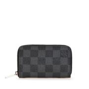 Pre-owned Canvas wallets Louis Vuitton Vintage , Black , Heren