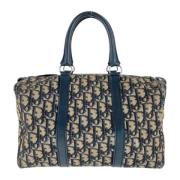 Pre-owned Canvas handbags Dior Vintage , Blue , Dames