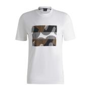 Thompson Wit T-Shirt Hugo Boss , White , Heren