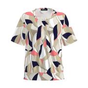 Korte Mouw Top Blouse Shirt Frank Walder , Multicolor , Dames