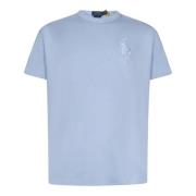 Heldere Blauwe T-shirts en Polos Polo Ralph Lauren , Blue , Heren