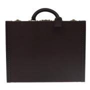 Pre-owned Leather travel-bags Louis Vuitton Vintage , Brown , Heren