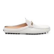 Leren sandalen met Gommino-stijl Tod's , White , Dames