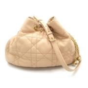 Pre-owned Leather crossbody-bags Dior Vintage , Beige , Dames