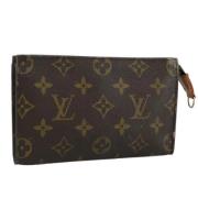 Pre-owned Canvas pouches Louis Vuitton Vintage , Brown , Dames