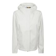 Denim jas met capuchon en zakken K-Way , White , Dames