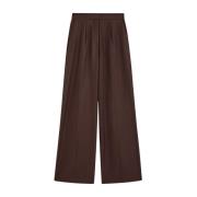 Wijde Pijp Broek Joseph , Brown , Dames