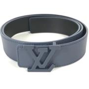 Pre-owned Leather belts Louis Vuitton Vintage , Blue , Dames