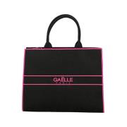 Elegante zwarte shopper tas Gaëlle Paris , Black , Dames