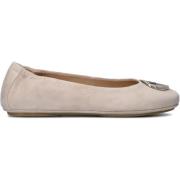 Beige Nubuck Ballerina Schoenen Peter Kaiser , Beige , Dames