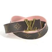 Pre-owned Cotton belts Louis Vuitton Vintage , Brown , Dames