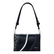 Zwarte Polyurethaan Dames Handtas Lente/Zomer Desigual , Black , Dames