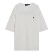 Korte mouwen ronde hals T-shirt Polo Ralph Lauren , White , Heren