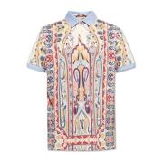 Polo met patroon in Etro , Multicolor , Heren