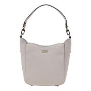 Beige Schoudertas met Rits Lente/Zomer Guess , Beige , Dames