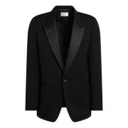 Single-Breasted Jas Saint Laurent , Black , Heren