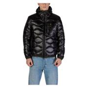 Zwarte rits capuchonjas Blauer , Black , Heren