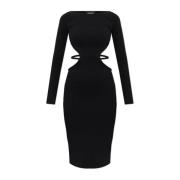 Jurk met uitsparingen Dsquared2 , Black , Dames