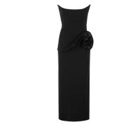 Elegante Bloemenjurk voor Vrouwen Magda Butrym , Black , Dames