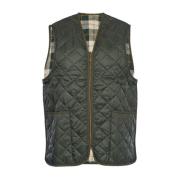 Groene Gewatteerde Gilet met Binnenvoering Barbour , Green , Heren