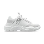 Sneakers met bedrukt logo Versace Jeans Couture , White , Heren