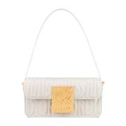 Latte Gewatteerde Schoudertas Dior , White , Dames