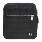 Logo Crossbody Tas met Verstelbare Band Armani Exchange , Black , Here...