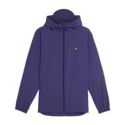 Mid Jackets Zip Door Hooded Jacket Lyle & Scott , Purple , Heren