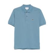 Blauw Poloshirt met Logopatch Lacoste , Blue , Heren