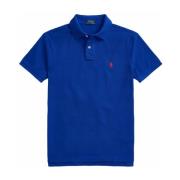 Slim-Fit Piqué Polo Gebreid Polo Ralph Lauren , Blue , Heren