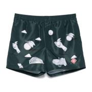 Groene Metaphysical Strand Shorts Casablanca , Green , Heren